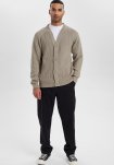 Cardigan med knapper | Bomuld | Sand -Resteröds