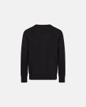 Cardigan med knapper | Bomuld | Sort -Resteröds