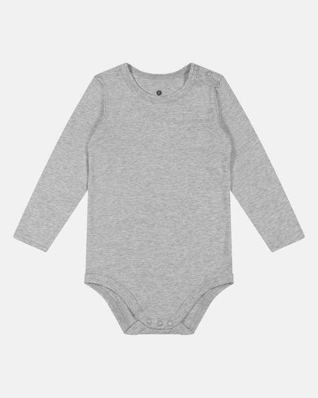 Langærmet Body | Bambusviskose | Lysegrå
