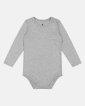 Langærmet body | Bambusviskose | Lysegrå - JBS of Denmark Kids