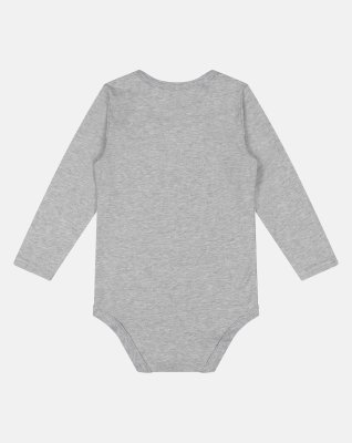 Langærmet body | Bambusviskose | Lysegrå -JBS of Denmark Kids