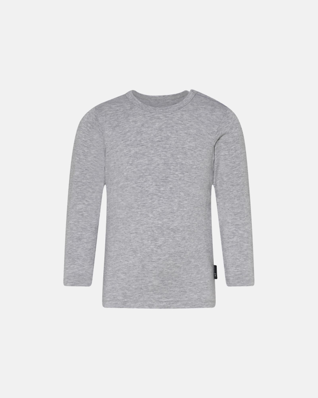 Langærmet T-shirt | Bambusviskose | Grå