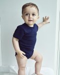 Kortærmet body, Bambusviskose, Navy