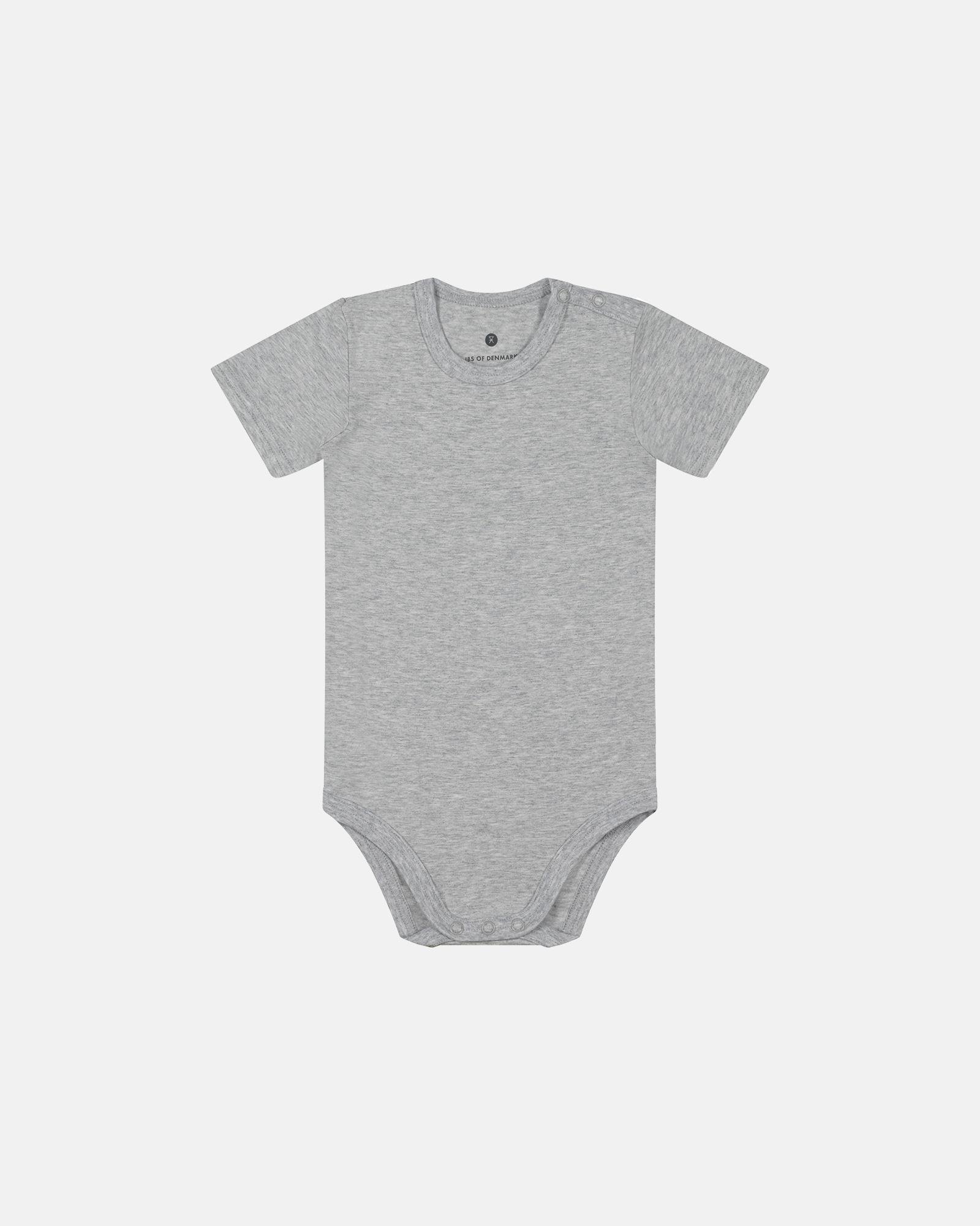 Kortærmet body | Bambusviskose | Grå -JBS of Denmark Kids