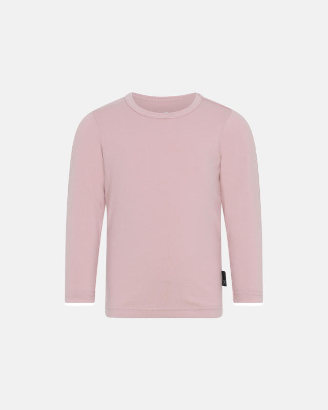 Langærmet T-shirt | Bambusviskose | Rose