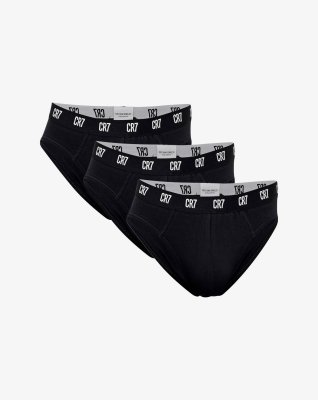 Briefs "basic" 3-pak | Bomuld | Sort -CR7