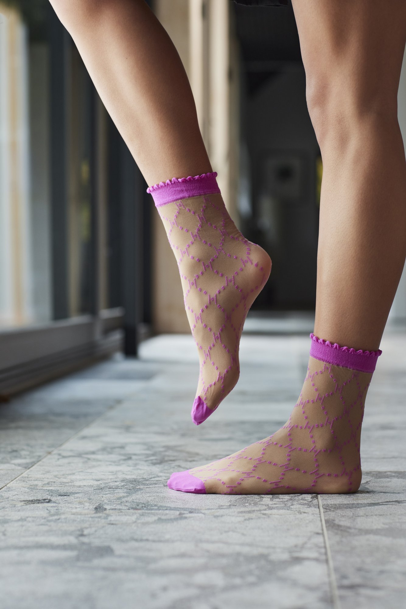 Strømper "Logo" | 25 denier | Pink -Hype the Detail Strømper "Logo" | 25 denier | Pink -Hype the Detail