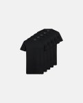T-shirt 5-pak | 100% bomuld | Sort -Claudio
