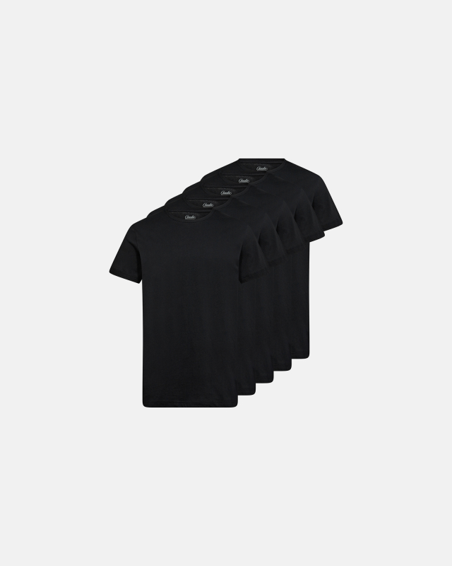 T-shirt 5-pak | 100% bomuld | Sort