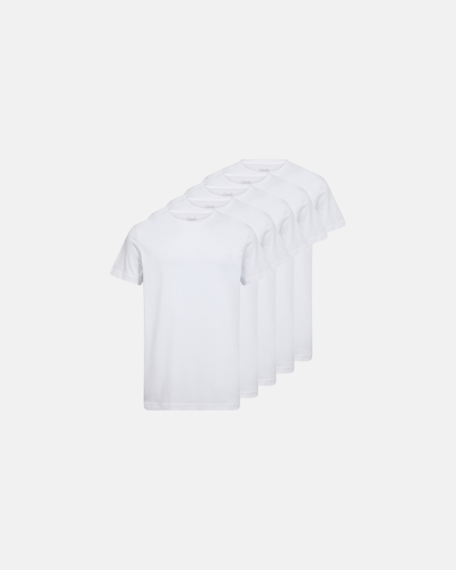 T-shirt 5-pak | 100% bomuld | Hvid