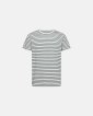 T-shirt "o-neck" | Bambusviskose | Grønstribet - Resteröds