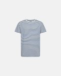 T-shirt "o-neck" | Bambusviskose | Blåstribet -Resteröds