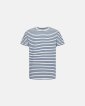 T-shirt "o-neck" | Bambusviskose | Blåstribet - Resteröds