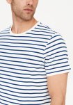 T-shirt "o-neck" | Bambusviskose | Blåstribet -Resteröds