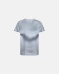 T-shirt "o-neck" | Bambusviskose | Blåstribet -Resteröds
