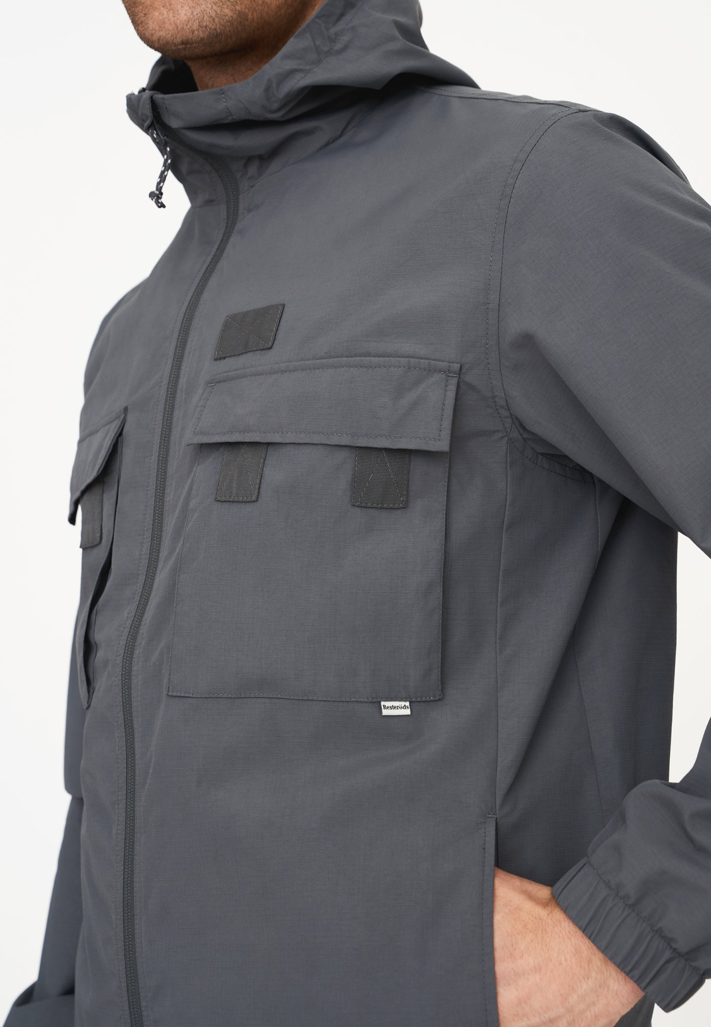 Jakke "shawn" | 100% polyester | Grå -Resteröds Jakke "shawn" | 100% polyester | Grå -Resteröds