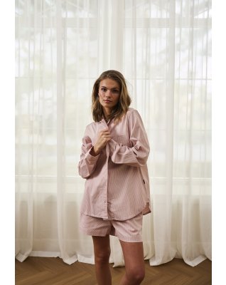 Langærmet pyjamasskjorte | Bambusviskose | Rosa -JBS of Denmark Women