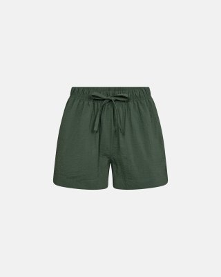 Pyjamasshorts "Seersucker" | Bambusviskose | Grøn