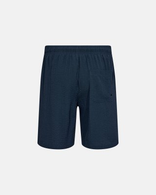 Shorts "seersucker" | Recycled Polyester | Navy