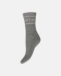 Strømper "tennis" 2-pak | Bomuld | Grå/sort -Hype the Detail
