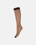 Strømper "knee high" | Polyamid | Brun -Hype the Detail