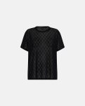 T-shirt "oversize mesh" | Polyamid | Sort -Hype the Detail