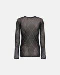 Bluse "mesh" | Polyester | Sort -Hype the Detail