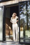 Bluse "blonde" | Polyamid | Sand -Hype the Detail