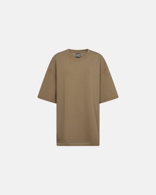 Sweat t-shirt "oversize" | Polyester | Sand