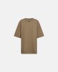 Sweat t-shirt "oversize" | Polyester | Sand - Hype the Detail
