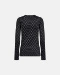 Bluse "logo" | Polyester | Sort -Hype the Detail