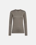 Bluse "logo" | Polyester | Sand -Hype the Detail