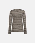 Bluse "logo" | Polyester | Sand -Hype the Detail