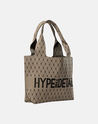 Skuldertaske "logo"  | 100% polyester | Sand -Hype the Detail