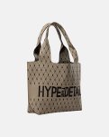 Skuldertaske "logo"  | 100% polyester | Sand -Hype the Detail