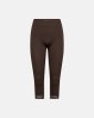 Capri leggings "seamless" | Polyamid | Brun - Decoy