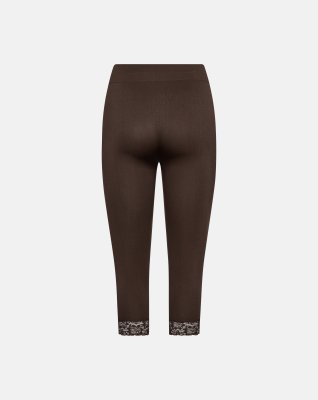 Capri leggings "seamless" | Polyamid | Brun -Decoy
