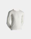 Langærmet t-shirt | 100% merino uld | Hvid -Dovre
