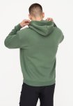 Hoodie "zip" | Bomuld | Grøn -Resteröds