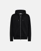 Hoodie "zip" | Bomuld | Sort - Resteröds