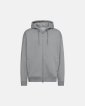 Hoodie "zip" | Bomuld | Lys grå - Resteröds
