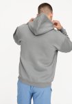 Hoodie "zip" | Bomuld | Lys grå -Resteröds