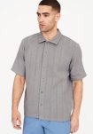Kortærmet skjorte "kirk" | Polyester | Grå -Resteröds