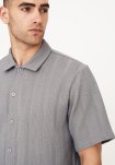 Kortærmet skjorte "kirk" | Polyester | Grå -Resteröds