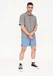 Kortærmet skjorte "kirk" | Polyester | Grå -Resteröds