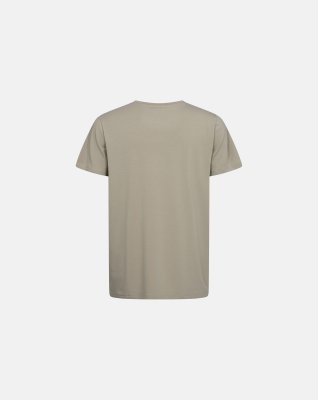 T-shirt "o-neck" | Bambusviskose | Beige -Resteröds