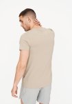 T-shirt "o-neck" | Bambusviskose | Beige -Resteröds