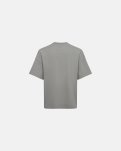 T-shirt m. print "dev" | 100% bomuld | Grå -Resteröds
