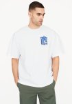 T-shirt m. print "dev" | 100% bomuld | Hvid -Resteröds