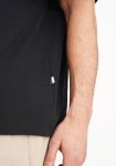 T-shirt m. print "dev" | 100% bomuld | Sort -Resteröds